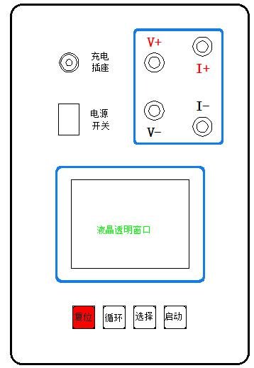 直流電阻測試儀廠家面板結(jié)構(gòu) 