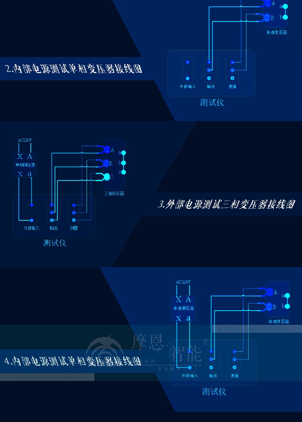 變壓器短路阻抗測(cè)試儀接線圖